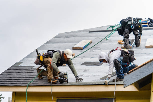 Professional Gutter Installation technician working in Richmond Dale, OH